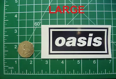 Oasis Band Logo Cup Laptop Sticker Vinyl Decal Fits Apple Macbook Tablet Car • £2.99