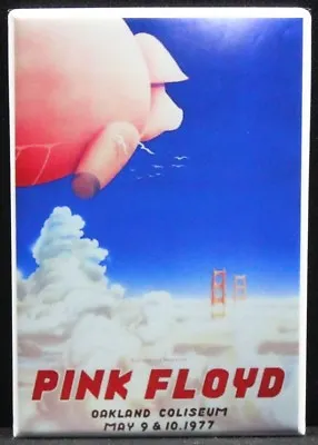 $6.39 • Buy Pink Floyd Concert Poster 2  X 3  Fridge / Locker Magnet. Oakland Coliseum 1977
