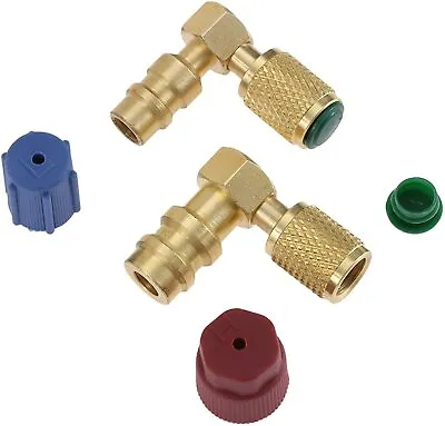 Quick Coupler Valve A/C 90° Fitting High/Low R-12 To R-134A Retrofit Adapter • $9.45