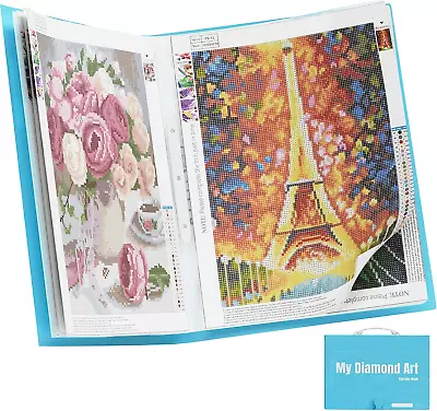 ARTDOT A2 Storage Book For Diamond Painting Kits Diamond Art Portfolio Folder X • £36.46