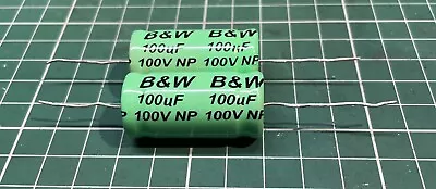 2x 100µF 100v | B&W Speaker Crossover Capacitors | Non Polarized (Audio / Hifi) • £10