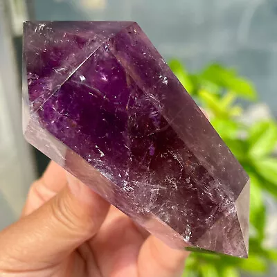 225G Natural Purple Amethyst Quartz Crystal Point Wand Rock Obelisk Healing. • $156