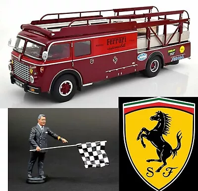 1:18 CMR 1957 FIAT 642 RN2 BARTOLETTI FERRARI TRANSPORTER + STICKERN Cmc Exoto + • $847.47