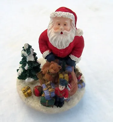 $11 • Buy Santa Claus Figure Christmas Holiday Glass Jar Lid Cover Candle Topper
