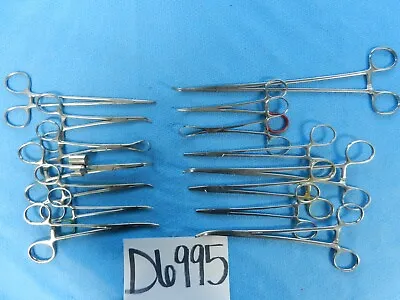 D6995 Codman Aesculap Miltex Weck Surgical Forceps Lot Of 15 Approx 12.5-28cm • $60