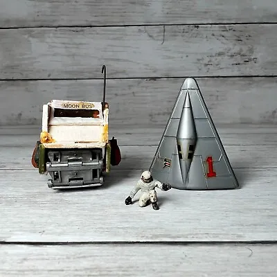 N Scale Mini Moon Landing Display Set Handmade Moon Bus Rocket Ship & Spaceman • $8.99