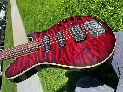 Ernie Ball Music Man 25th Anniversary 5-String Reflex Bass HSS Venetian Quilt • $2195