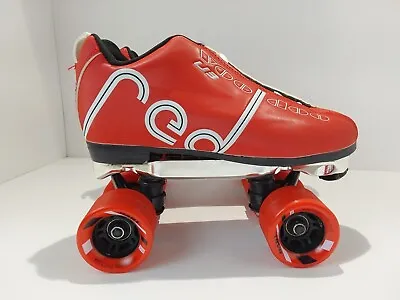 Labeda Voodoo U3 Quad Men’s Red Roller Skates Size 7 Chicago Bullet Wheels • $64.99