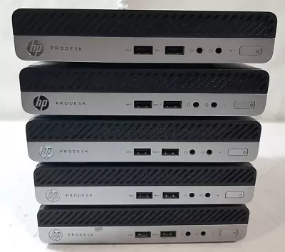 Lot Of (5) HP ProDesk 400 G3 DM Micro PCs 2.70GHz Core I5-7500T 8GB RAM No HDD • $22.50