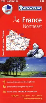 Northeastern France – Michelin National Map 707 • £5.99