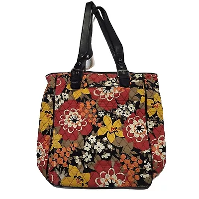 Vera Bradley BITTERSWEET Tote Hand Bag Floral Boho Purse Zip Up Buckle Handles • $12.75