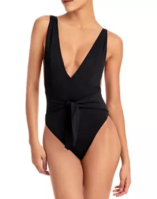 Agua Bendita Florentina Tie Waist One Piece Swimsuit $182 Size M # UB8 500 NEW • $68.99