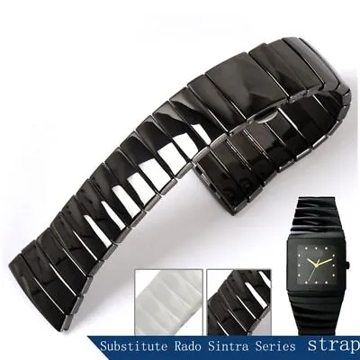 High Quality Ceramic Watch Strap Fit For Rado Sintra Series Black 17mm 29mm 26mm • £62.81