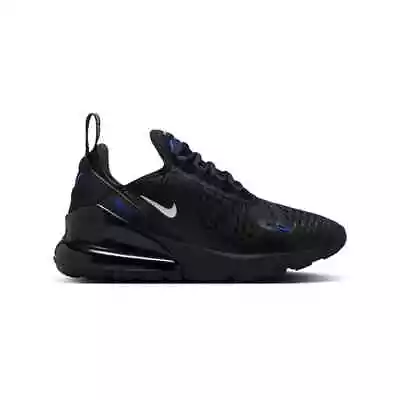 Nike Air Max 270 GS Kids Trainers Black/Blue FV0370 001 • $174.09