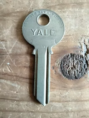 YALE Brass Key Blank NOS (new Old Stock) 2 1/8  Marked 7D • $2.99