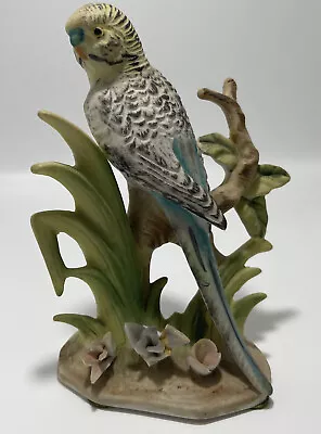 Vintage Napco Japan Ceramic Parakeet Figurine B3154 Small 4.75” Tall • $19.99