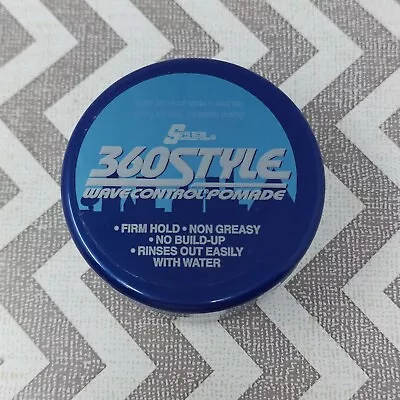 Scurl 360 Style Wave Control Pomade Firm Hold Non Greasy No Build Up 3 Oz. / 85g • $7.27