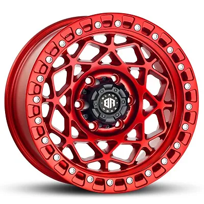 $1449 • Buy 17  Holden Colorado Wheels Black Rock Horizon Candy Red Rims For Colorado 17x9