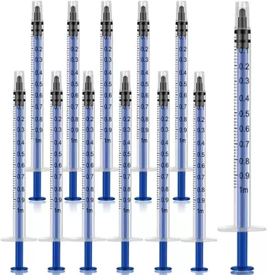 1ml Syringe With Caps (50 Pieces) Feed Pets Oral Oil Or Glue Applicator | NEW AU • $14.09