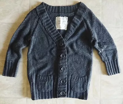 Mossimo Supply Co. Gray Charcoal Button Down Cardigan Sweater Womens Size M • $8