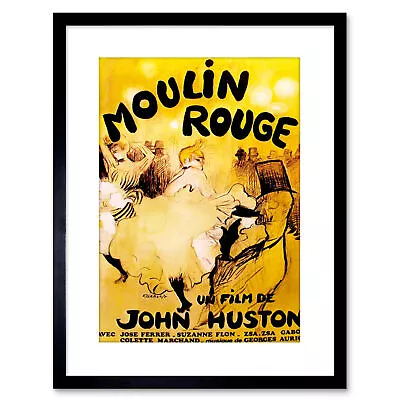 Movie Film Moulin Rouge Burlesque Paris Huston Gabor Framed Print 9x7 Inch • $21.99