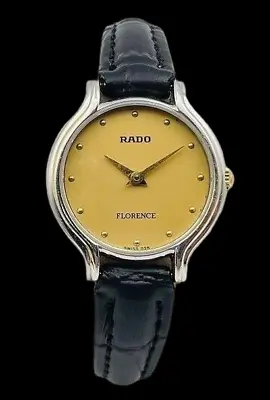 Rado Florence 204.3647.4 Ladies Petite Swiss Quartz Watch Gold Plated C.1990's • £80.99