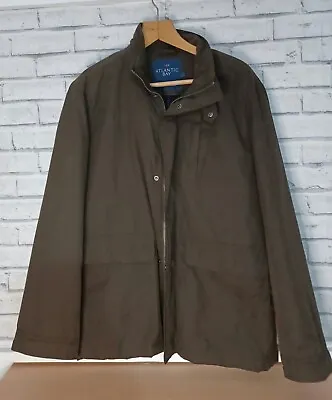 £9 • Buy Mens Dark Green/ Brown Jacket Atlantic Bay Size Large