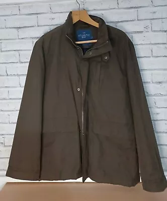 £9 • Buy Mens Dark Green/ Brown Jacket Atlantic Bay Size Large