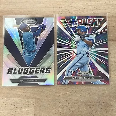 2022 Panini Prizm Adolis Garcia Silver Sluggers Marcus Semien Wave WS TX Rangers • $4