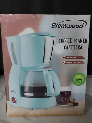 Brentwood Appliances  4-Cup Coffee Maker Blue • $19