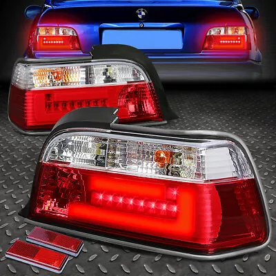 [led Neon Tube Bar]for 92-99 Bmw E36 2-dr Red/clear Lens Tail Light Brake Lamps • $145.88