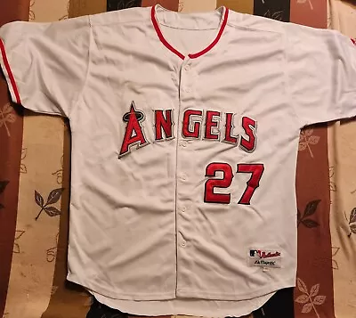 Vladimir Guerrero LA Angels #27 Authentic Majestic On-Field Home Jersey 54 • $81