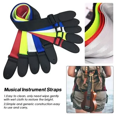 $14.86 • Buy Adjustable Belt Musical Instrument Straps Guitar Accessories Ukulele Strap