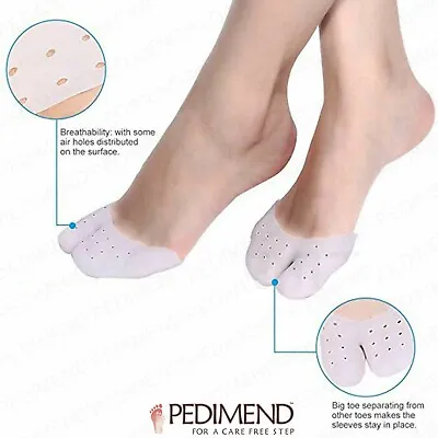 PEDIMEND Gel Toe Protectors Metatarsal Pads Ball Of Foot Pain Cushion UK SELLER • £5.80