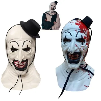 Terrifier 2 Art The Clown Masks Cosplay Costume Masquerade Halloween Party Props • £13.99