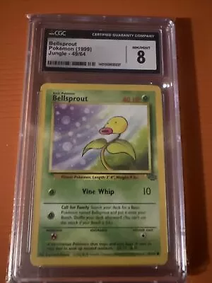 CGC 8 Bellsprout 49/64 - Jungle - 1999 Pokemon Card • $5