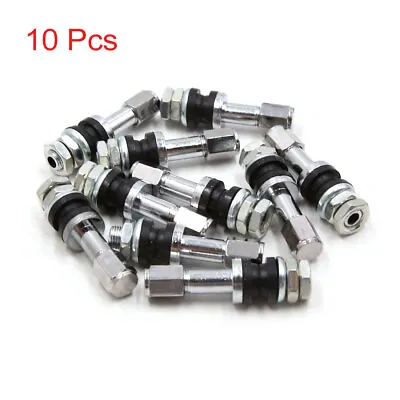 10pcs Universal Aluminum Alloy Motorcycle Car Tubeless Wheel Tire Valve Stem Rim • $13.29