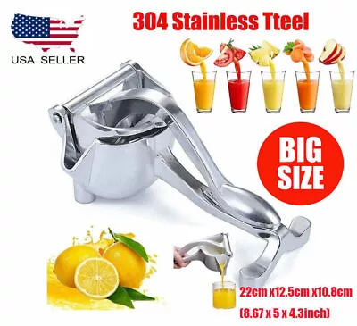 Heavy Duty Manual Fruit Juicer Premium Extractor Hand Press Lemon Squeezer USA • $11.13