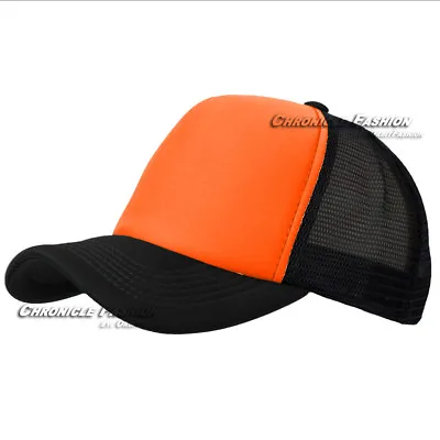 Foam Trucker Hat Mesh Back Baseball Cap Snapback Adjustable Plain Solid Men Hats • $7.95