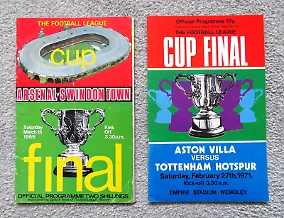 League Cup Final Programmes - 1969 & 1971 • £1.49