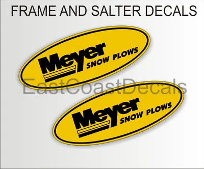 2 MEYER Snow Plow Decals Mini Frame & Salter Stickers • $7.95