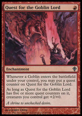 1x QUEST FOR THE GOBLIN LORD - Worldwake- MTG - NM - Magic The Gathering • £3.50