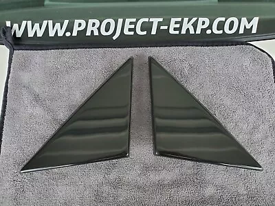 88-91 Honda CIVIC EF Hatch Mirror Block Off  Adapter Plate Set Fiberglass • $140