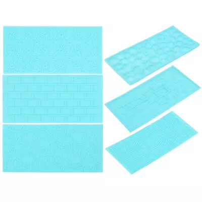  6 Pcs Ceramic Texture Template Plastic Silicone Earrings Embossing Pad • £11.88