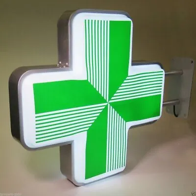 £2490 • Buy Green Cross 55cm Pharmacy Projecting Light Box Sign LED