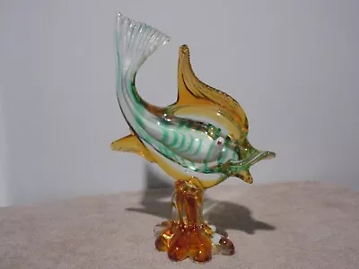 Murano Glass Fish  Large 12.25  Tall Fantastic Piece • $249