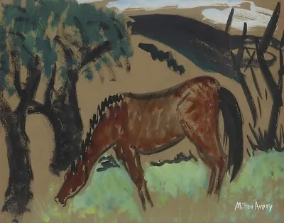 Milton Avery Horse Grazing Canvas Print 16 X 20 • $39.99