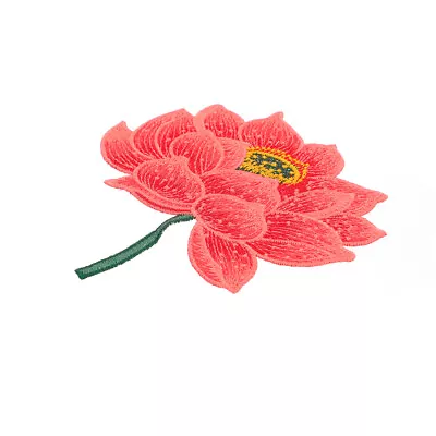  Patch Polyester Thread Three-dimensional Lotus Iron Appliques • £8.55