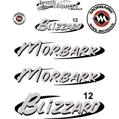 Morbark Blizzard 12 Decals Stickers Kit Aftermarket Repro Kit UV Laminated • $160