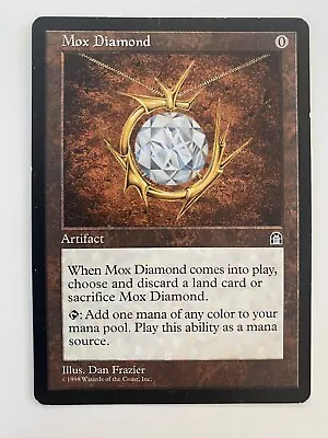 MTG Mox Diamond (STR) Stronghold - 1998 MP/LP Reserved List -TCGshowcase- ((A)) • $649.99